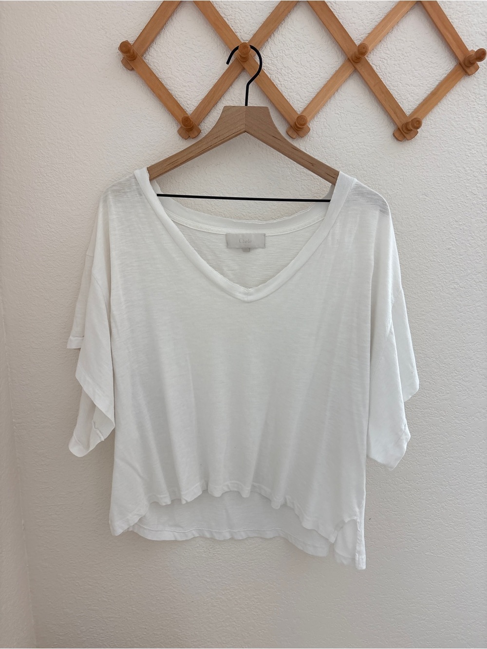 James Michelle Chele Organic Cotton V Neck Slouchy Tee — image 2 of 6